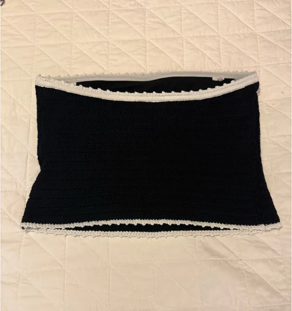 Abercrombie black crochet tube top - Image 2