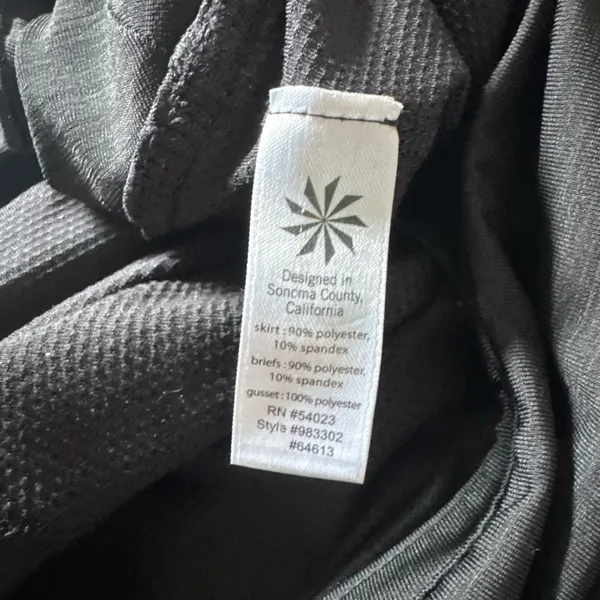 Athleta Black Swagger Tier Ruffle Tennis Skirt Size XL - Image 6
