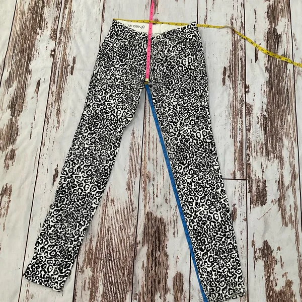 Ann‎ Taylor Modern Fit Leopard Print Light Jeans - Image 3