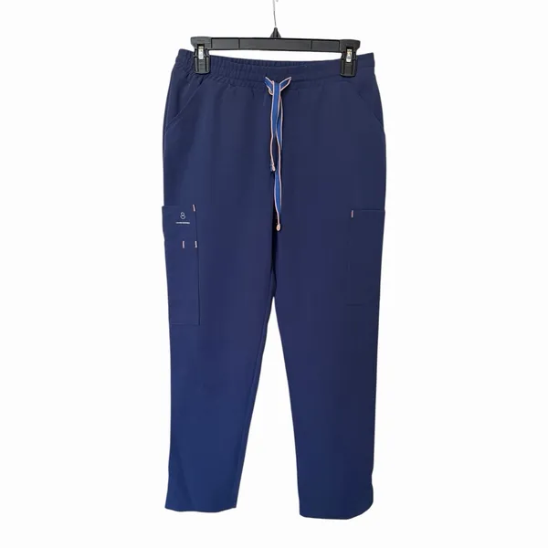 Dolan Scrub Jogger Pants Navy Drawstring Cargo Pocket Medical Uniform Women’s SM - Image 2