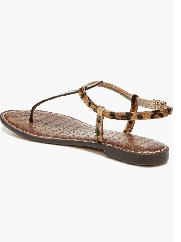 NEW Sam Edelman Gigi Sandal 7.5 M, CYPRUS TAN MULTI Calf Hair Leather - Image 3