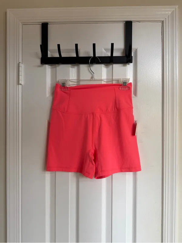 Free People FP Movement Never Better 5” Bike Shorts Neon Coral Medium - Image 4