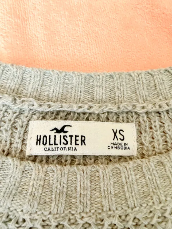 Gray Hollister Knit Sweater Size S - Image 2