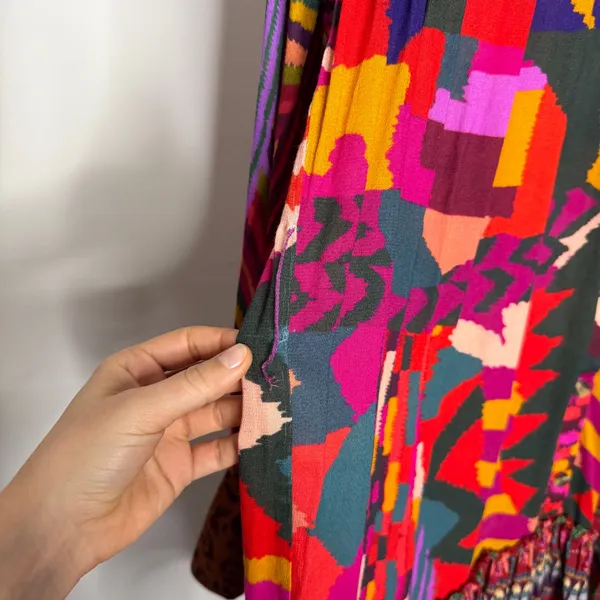 Farm Rio Anthropologie Long Sleeve Mini‎ Dress - Image 3