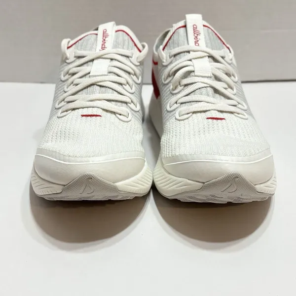 Women’s Allbirds Tree Glider Sneakers Blizzard & Bold Red Size 8.5 Athletic - Image 6