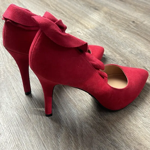 Christian Siriano Red Heels Size 8.5 - Image 16