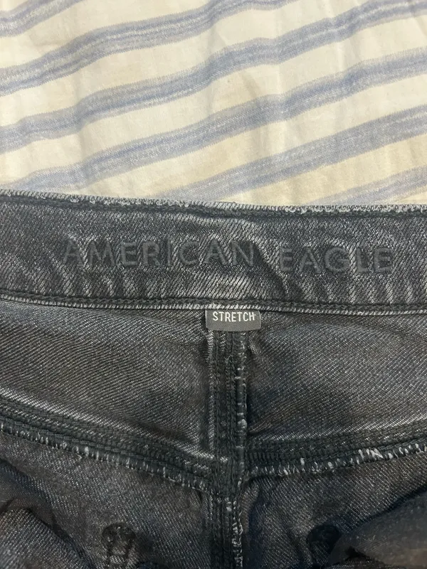 American Eagle Shorts Jean Stretch Black Denim  - Image 2