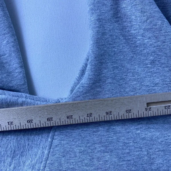 Gentle Herd Hoodie Women's XL Grey Oversized Full Zip Cotton Blend Sweatshirt - Image 5