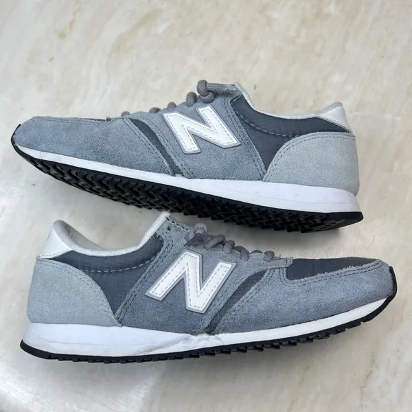 New Balance 420 Grey Suede Ripstop Sneakers Womens 5.5 WL420CRD - Image 7