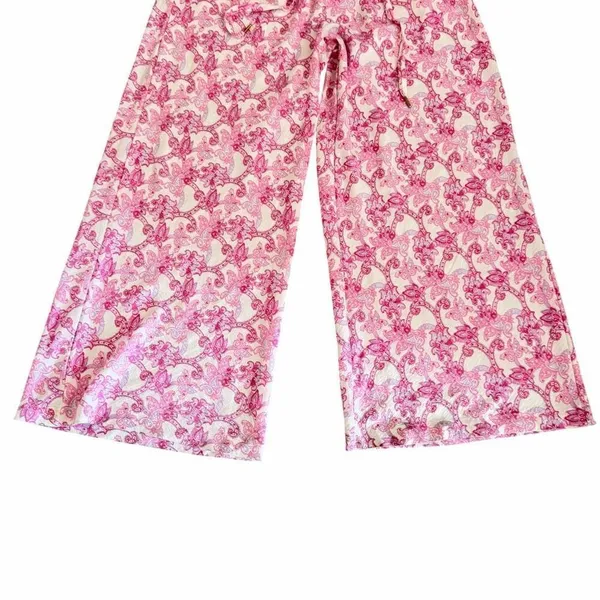Honeydew Coastal Cozy Pajama Pants Tie Pink Lady Paisley SZ M #2617 - Image 5