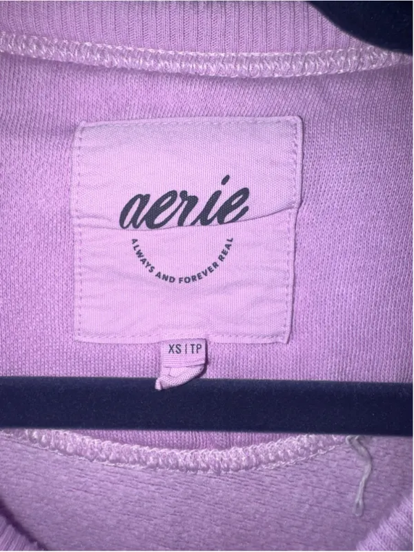 Women's Aerie Sweatshirt XS Purple Crewneck Pullover - Image 2