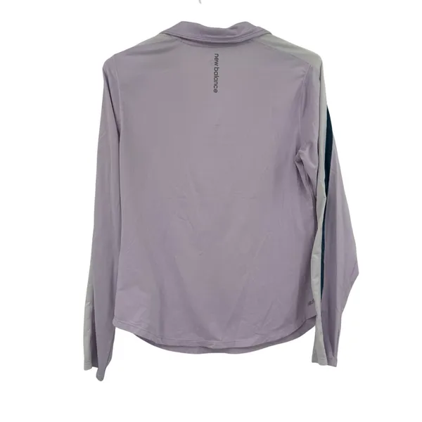New Balance Size‎ Small Quarter Zip Pullover Sweatshirt Lavender Light Purple - Image 2
