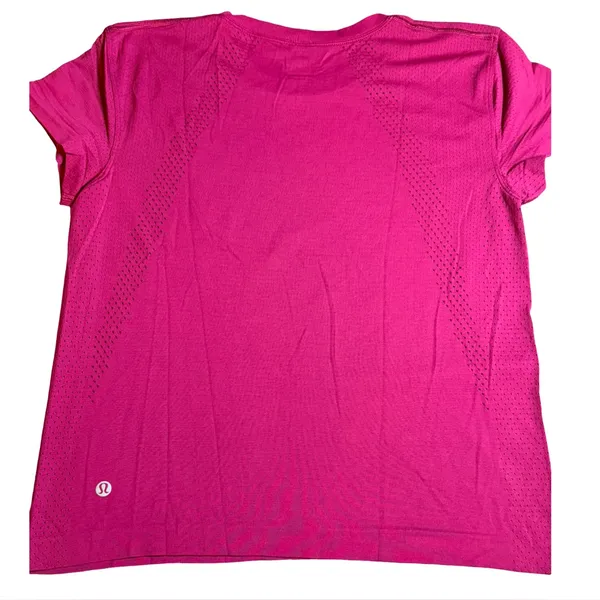 Lululemon Burgundy Breathable Tee – Size 6 - Image 2