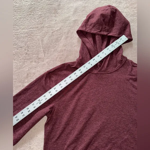 Lululemon Sweater Womens Red Lead The Pack Hoodie Rulu Fabric Run size‎ 4 - Image 6