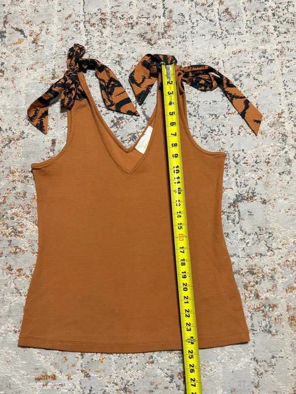 Maeve by Anthropologie The Rafaela Bow-Tie Tank size Large - Image 6