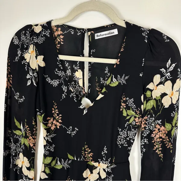 Reformation Elenor Floral Mini Dress - Image 7