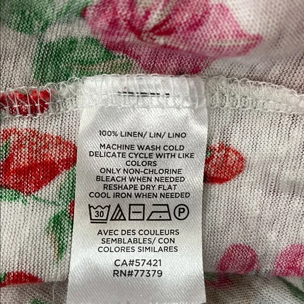 Ann Taylor floral berries print top. - Image 6