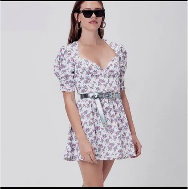 For Love & Lemons Floral Mini Dress - Image 5