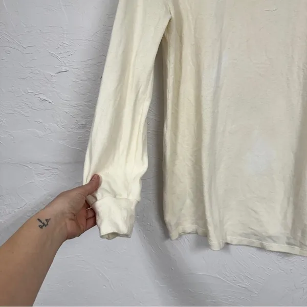 Reformation Cream Long Sleeve Tunic Sweater Womens XS Casual Pullover - Image 3