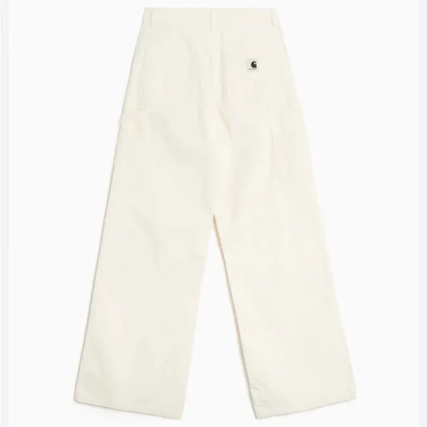 🌟Carhartt🌟 Wip Wide Leg Cotton Stretch Carpenter Pant White Sz 26 - Image 3