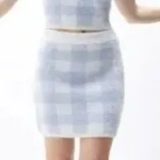 Tilly’s Full Tilt Blue Gingham Plaid Knit Mini Skirt Size S - Image 3