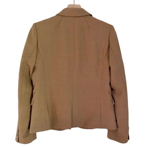 J. Crew Factory Wool Original Schoolboy Blazer Camel Brown Women’s Size 8 - Image 6