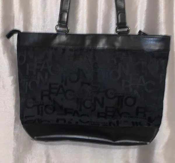 Reaction Women’s Black All Over Logo Laptop Tote - Image 5