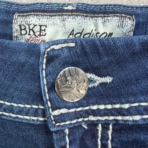 BKE Jeans Bootcut Womens 29R Addison Blue Denim Y2K Bling Western Cowgirl Boho - Image 7