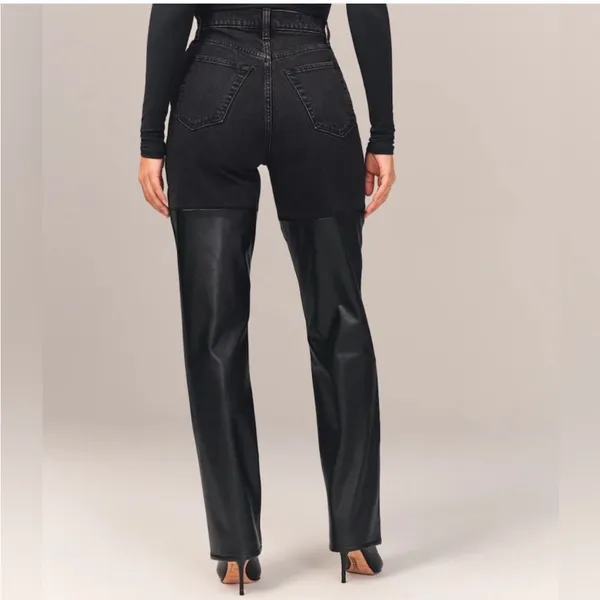 Abercrombie & fitch Women's Black Jeans‎ - Image 2