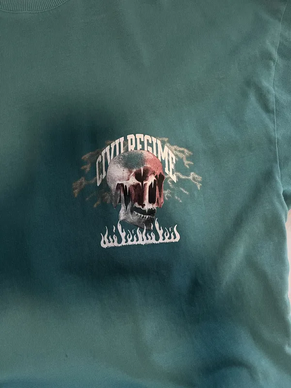 Civil Regime Teal T-Shirt - Image 2