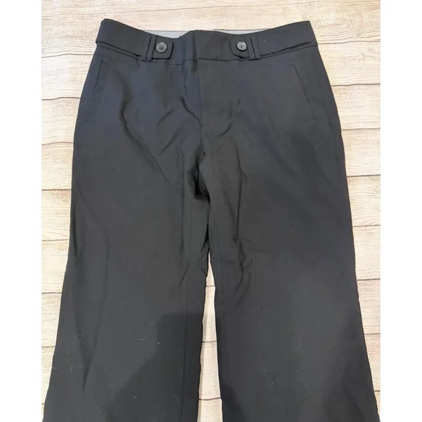 Banana Republic Stretch Jackson Fit Trouser Pants Black Career Work 10 Petite - Image 2