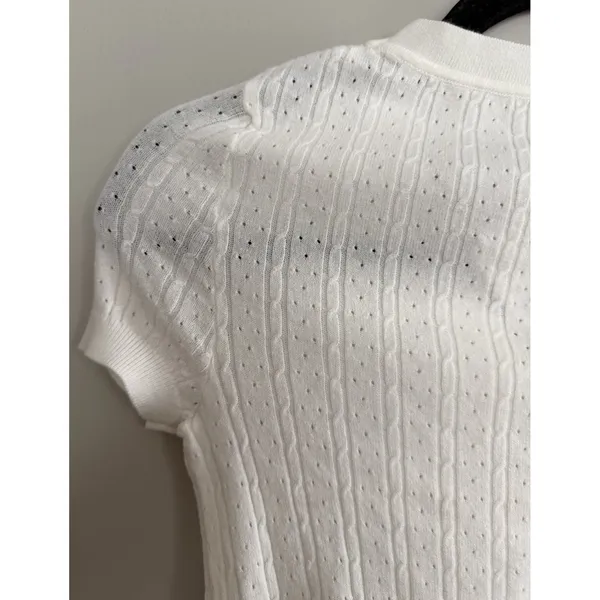 Free People Cassie Cardi Front Button Ivory Women's Size‎ X-Small - Image 8