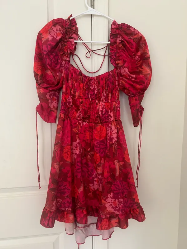 For Love & Lemons Mini Dress Floral - Image 4