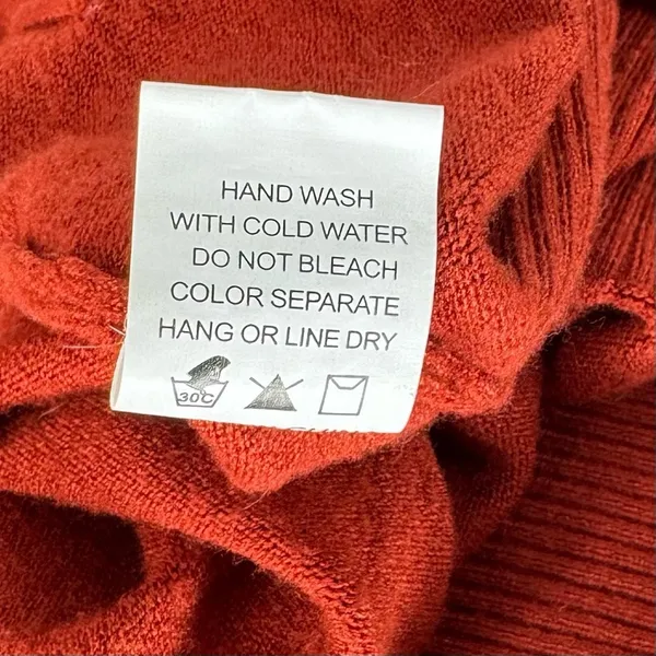 Dreamers Longline‎ Open Cardigan Rust Orange Size M/L - Image 6