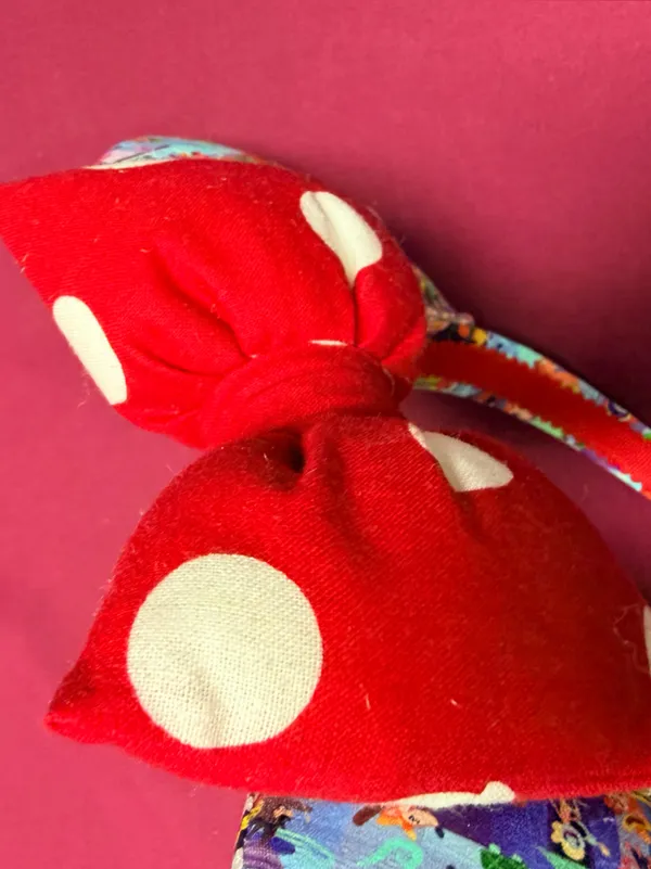 Disney Parks Splash Mountain Minnie Mouse Red Polka Dot Puffy Bow Headband - Image 4