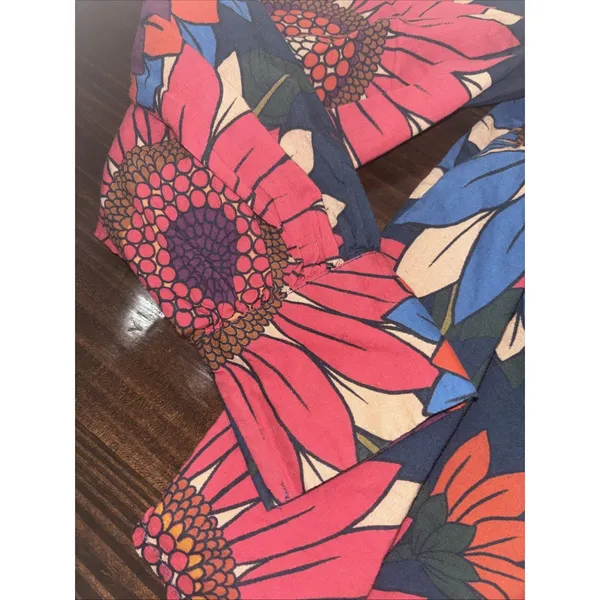 FARM RIO Blouse Womens Floral Top Tropical Boho Anthropologie XS - Image 4