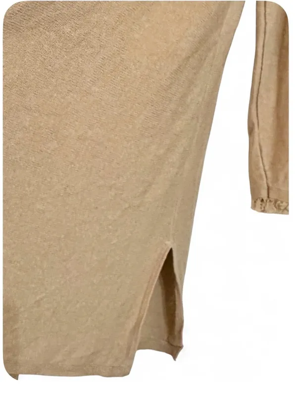 J.Jill Women’s Linen Blend Open Front Cardigan with Fringe Cuffs Size Medium - Image 11