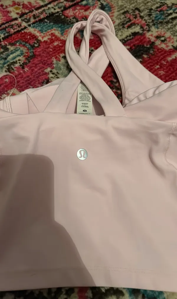 Align Keyhole Halter Tank Meadowsweet Pink Size 6 - Image 3