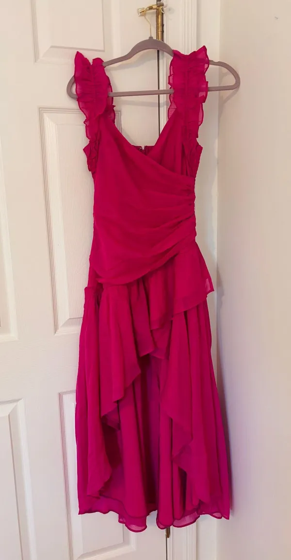 Abercrombie and Fitch Pink High Low Dress - Image 5