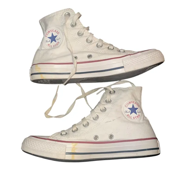 Converse Chuck Taylor All Star white high top sneakers - Image 2