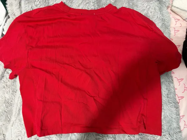 Red Cropped Champion Tee - Image 2