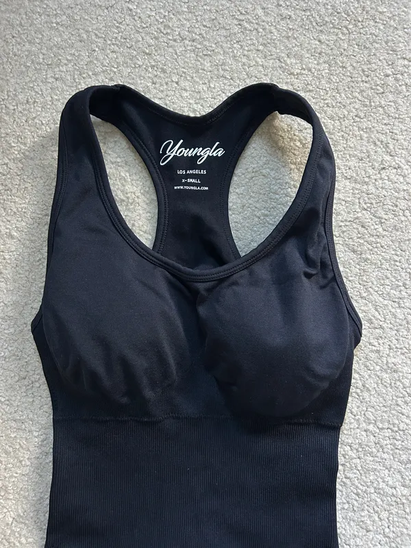 YoungLA romper with removable padding Black Size XS - Image 2