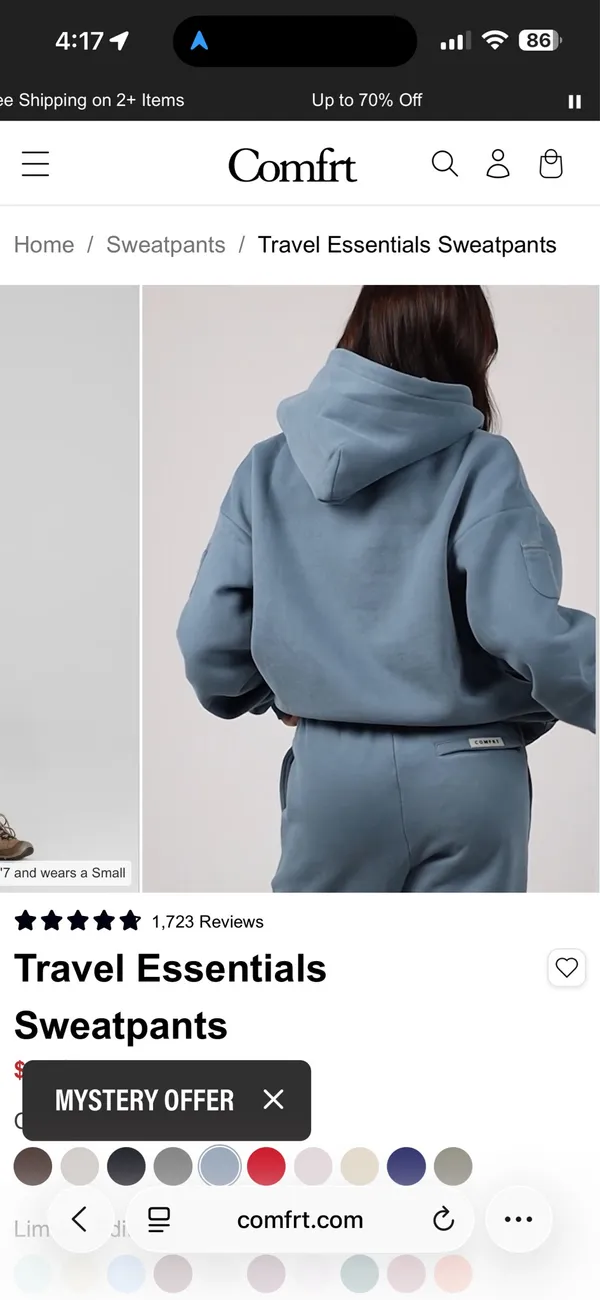 Comfrt Travel Essential Sweatpants - Image 3