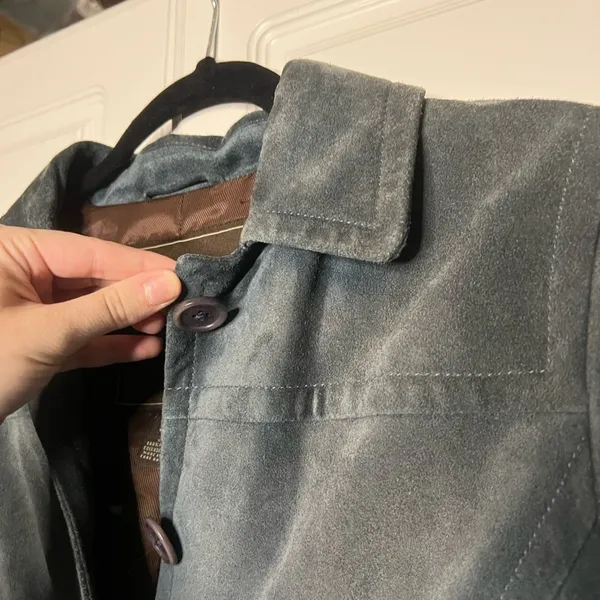 Vintage Coach 100% Suede Leather Jacket – Y2K Era - Image 7