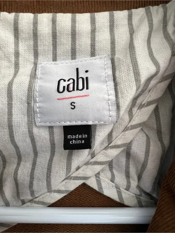 CAbi Journey Jacket #3554 Brown Corduroy Blazer S Fall Cotton Lyocell - Image 5