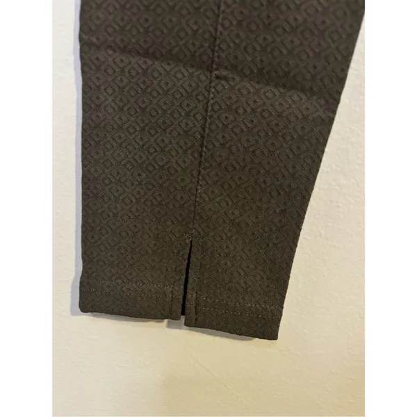 Mario Serrani Olive Textured Skinny Pants Size Small - Image 5