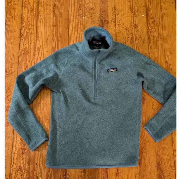 Patagonia‎ Better Sweater 1/4 Zip Fleece Pullover Blue Small 25528 - Image 7
