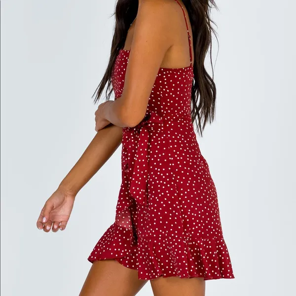 Princess Polly Caesura Mini Dress in Wine Size 2 New with tag - Image 4