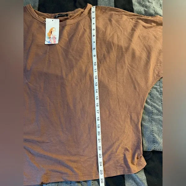 Brown long sleeve shirt - Image 2