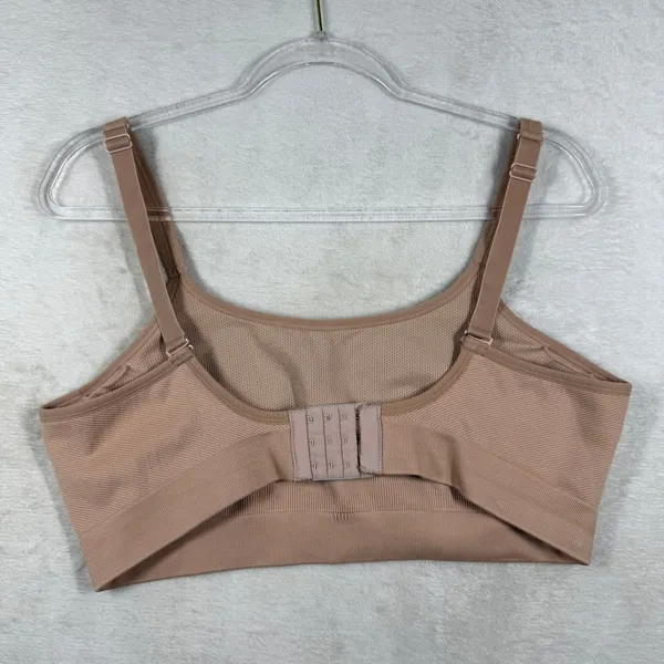 Soma Sport Seamless Ballet‎ Back Bra XL Nude Tan Adjustable Straps 9207 - Image 5